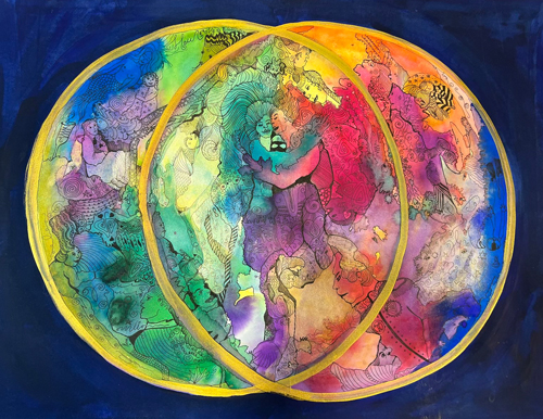 Logo des Curriculum, künstlerische Darstellung von menschliche Figurenn