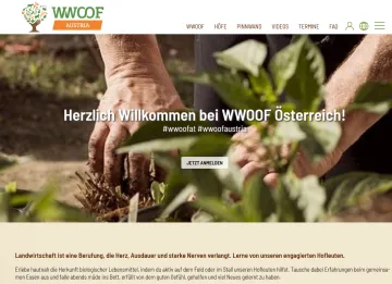 Bild: website von wwoof.at, einem Projekt für junge Menschen die auf Bauernhöfen arbeiten